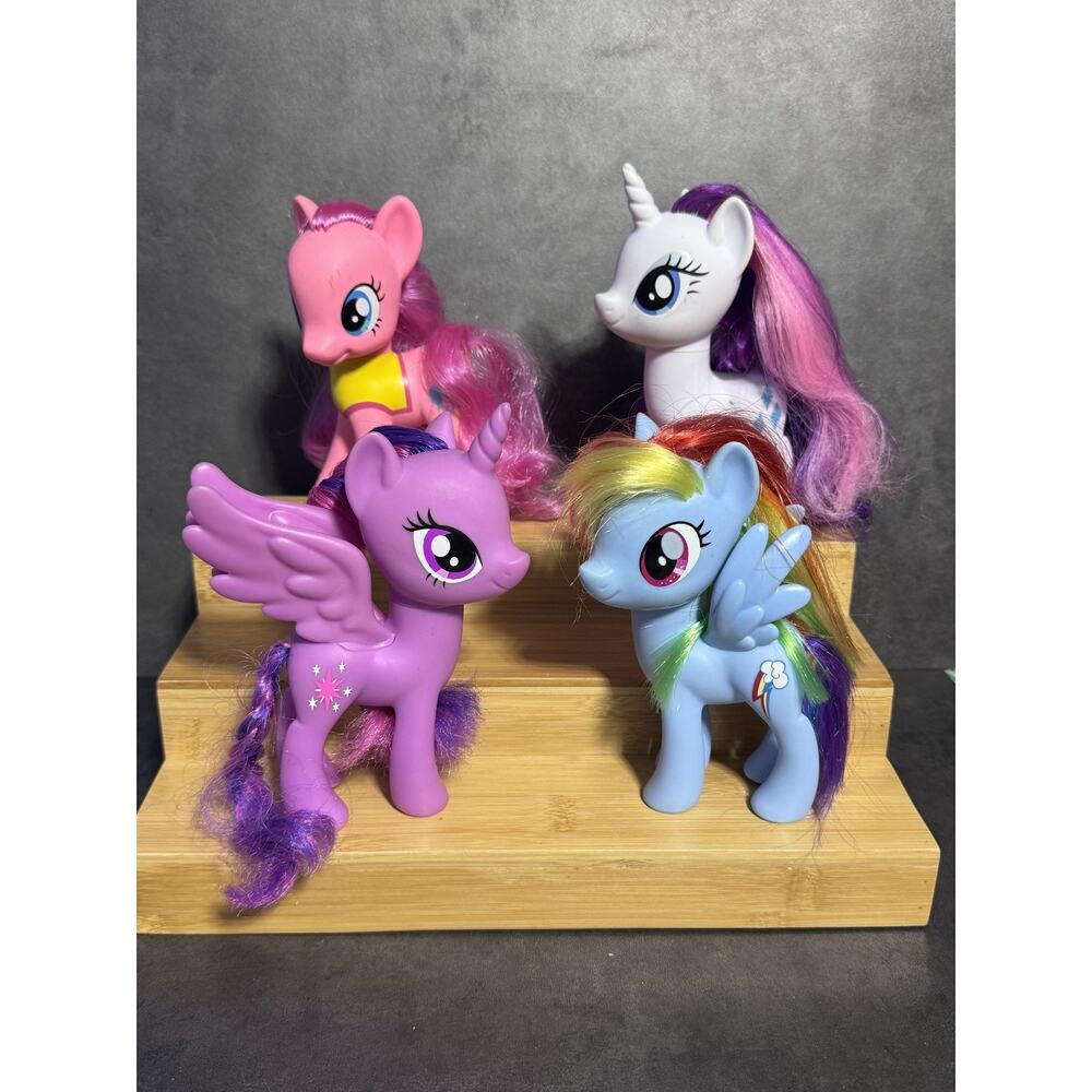 My Little Pony G4 Lot of 4 Twilight Sparkle Rainbow Dash Rarity Pinkie Pie